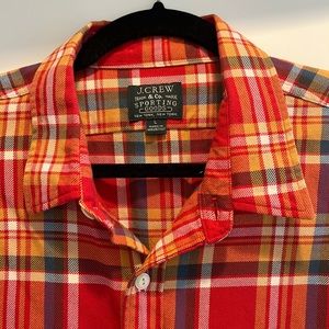 J. Crew Orange flannel